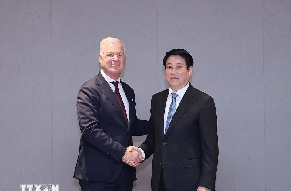 越南国家主席梁强会见国际商会秘书长 | Vietnam+ (VietnamPlus)