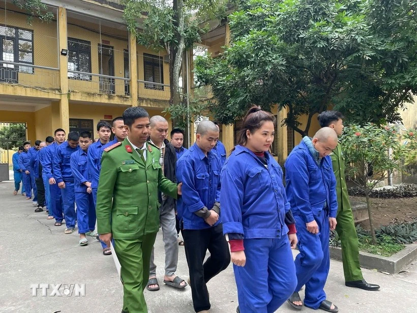 35名涉案人员被拘留。（图片来源：越通社）