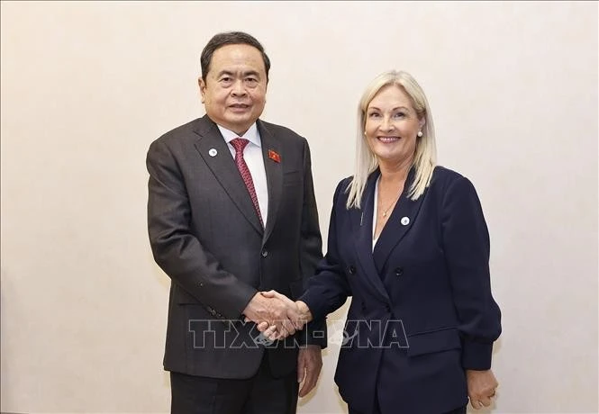 国会主席陈青敏会见爱尔兰众议院议长墨菲。（图片来源：越通社）