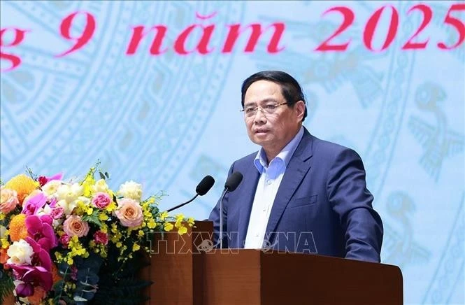 范明正总理在会上发表总结讲话。（图片来源：越通社）
