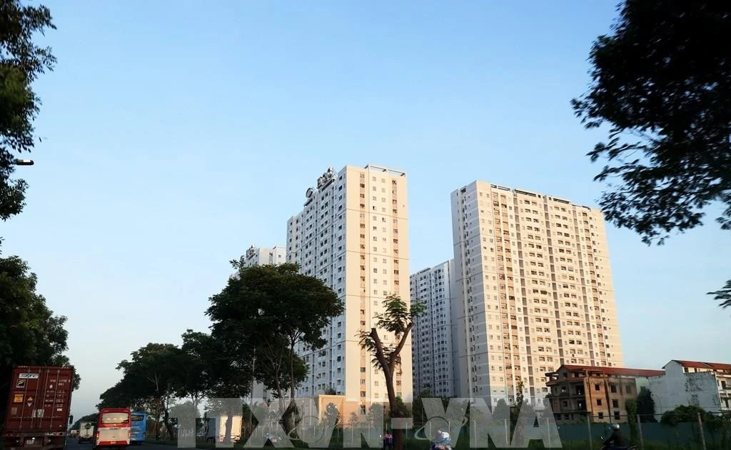 附图。胡志明市某个保障性住房项目。