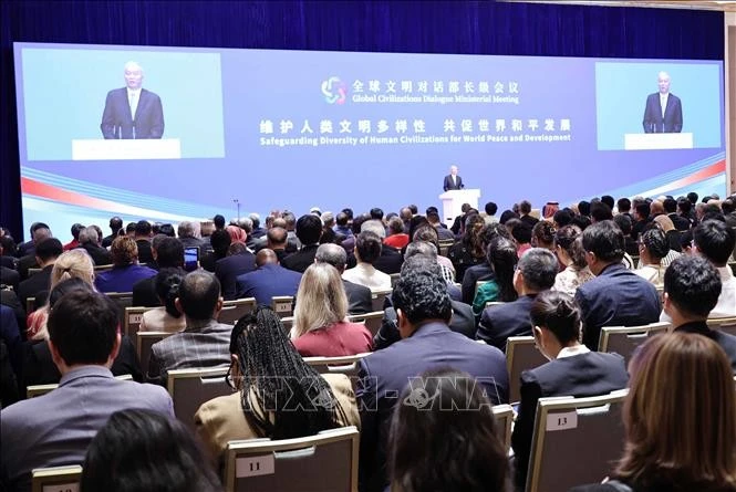 全球文明对话部长级会议场景。（图片来源：越通社）