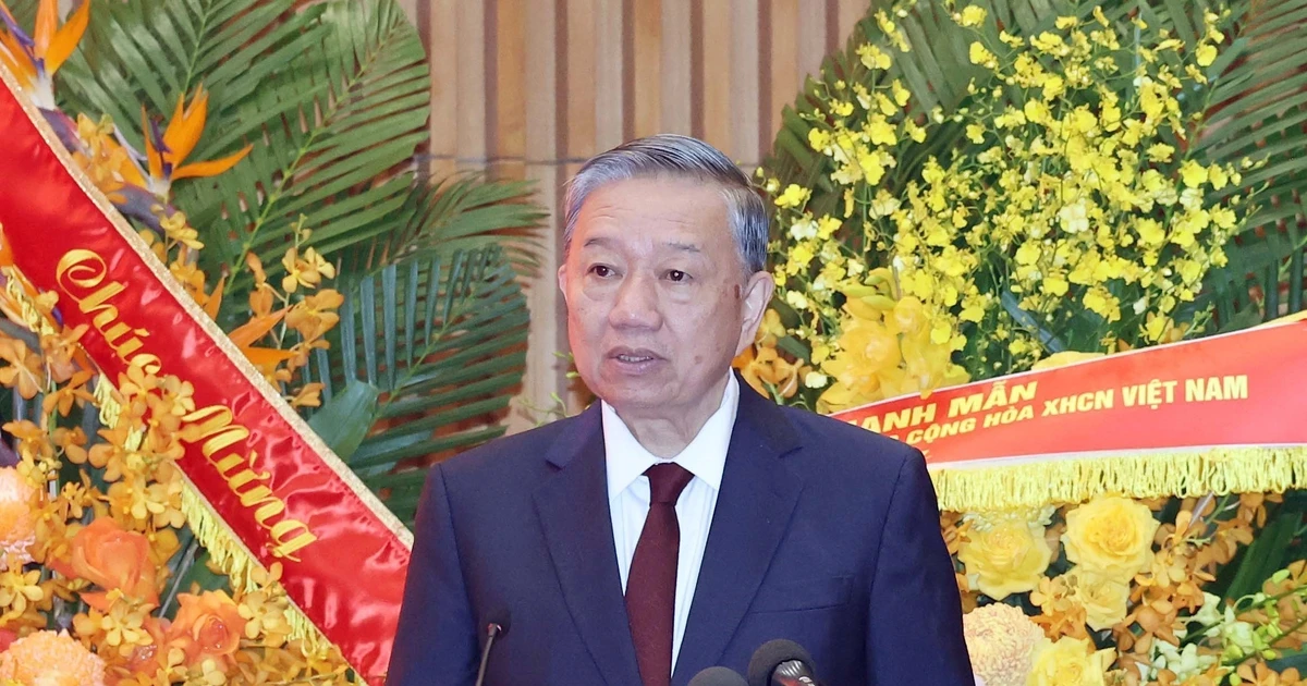 越共中央总书记苏林在庆典上发表重要讲话。
