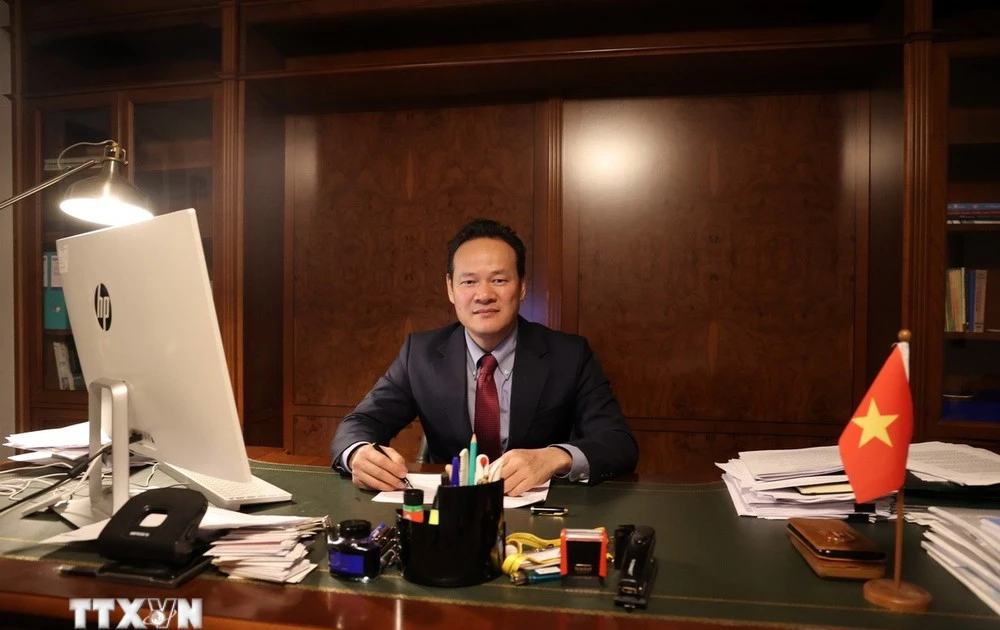 越南常驻日内瓦代表团团长梅潘勇大使。（图片来源：越通社）