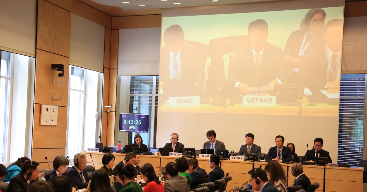 落实《公民权利和政治权利国际公约》第四轮对话现场。（图片来源：越通社） 