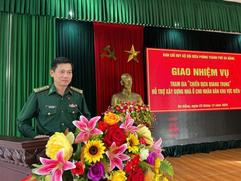 岘港市边防部队政委黄文敏大校。（图片来源：政府门户网站）