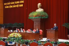 越共中央总书记苏林主持会议开幕式，并致开幕词。图自越通社