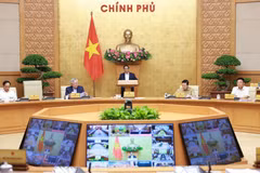 范明政总理主持召开政府与各地方全国视频会议。图自越通社