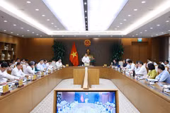 越南政府总理黎明兴在会上发言。图自越通社
