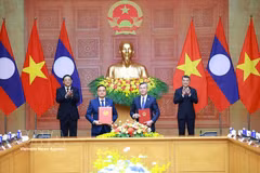 越南与老挝签署2026-2030年阶段提升财务管理能力合作协议。图自越通社