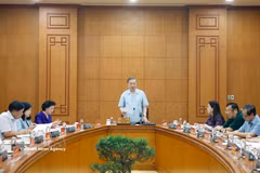 越共中央总书记、国家主席苏林发表讲话。图自越通社