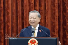 越共中央总书记、国家主席苏林。图自越通社