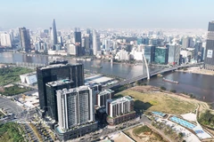 位于守添半岛的越南国际金融中心核心区。图自越通社