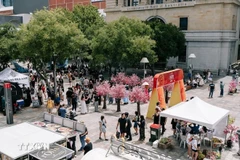 旅居澳大利亚越南人心系祖国。图自越通社