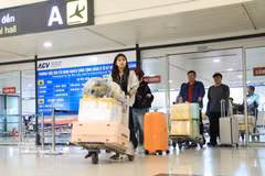 内排国际机场到达大厅。图自越通社