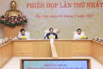 范明政总理主持会议。图自越通社