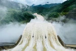 乂安省本伟（Bản Vẽ）水电站将根据实际情况灵活调节泄洪计划。图自越通社