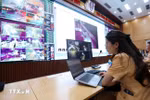 AI摄像系统的投入使用对市民交通行为产生积极影响，并减少了需在现场直接处理违规的交警人数。图自越通社