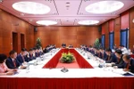 与会代表分组讨论。图自越通社