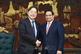 范明政总理会见日本总务大臣林芳正 图自越通社