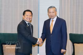越共中央总书记、国家主席苏林会见泰国TCC集团董事局执行主席、ThaiBev公司董事长兼首席执行官塔帕纳·斯里瓦达纳巴迪 图自越通社