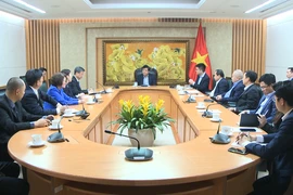 越南政府副总理 阮志勇在政府办公厅会见了阿彻曼德（ArcherMind）集团董事长王继平 图自越通社