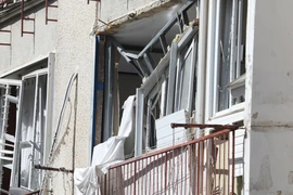 2026年3月6日，伊朗对以色列特拉维夫发动空袭现场。图自新华社/越通社