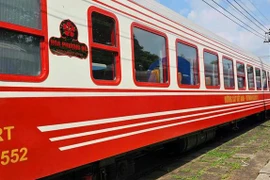 这列豪华列车将为河内至海防线的乘客带来独特体验。（图片来源： Vietnam+）