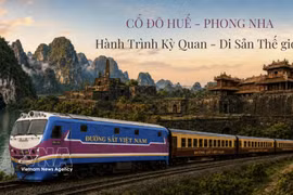 “顺化古都—凤芽：世界奇观·世界遗产之旅”旅游列车预计2026年9月1日投入运行。图/越通社 
