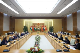 越南政府总理范明政会见约旦众议院议长 图自越通社