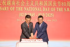 越南驻华使馆庆祝国庆80周年，越中承诺深化“六个更”战略合作
