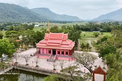 安江省独特的粉色寺庙：杭贡寺