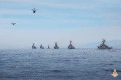 海上武装部队阅兵准备就绪