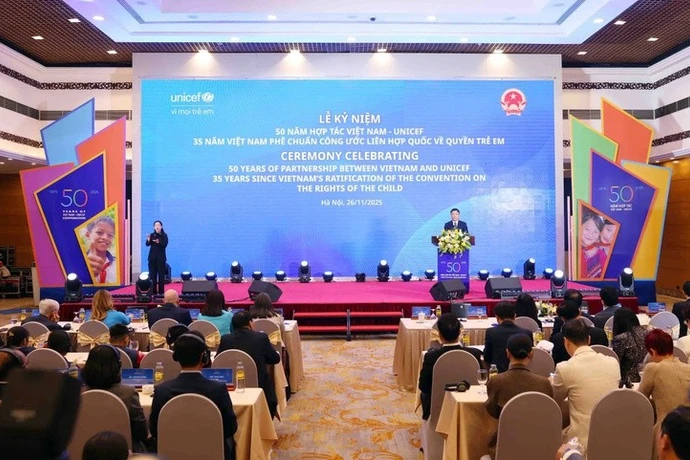 纪念典礼场景。图自越通社