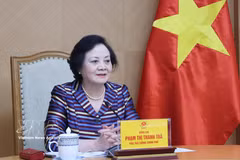 越南政府副总理范氏清茶担任国家烈士遗骸搜寻、迁移和身份鉴定指导委员会主任。图自越通社