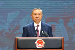 越共中央总书记苏林。图自越通社