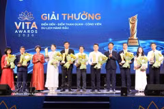 越南旅游协会首届行业奖颁出 106个奖项揭晓。图自越通社