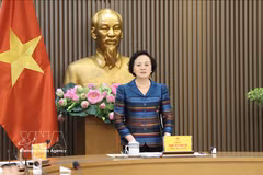 范氏清茶发表讲话。图自越通社