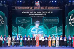 2026年革新40年越南优秀农民表彰暨称号授予仪式于10月12日晚在河内举行。图自越通社