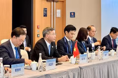 会谈现场。图自越南工贸部
