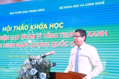 科学技术部副部长黎春定发表讲话。图自越通社