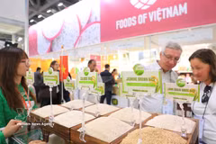 参展的越南商品。图自越通社