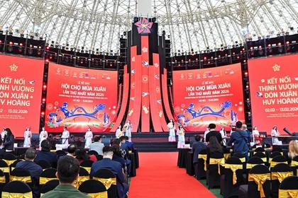 2026年春季博览会闭幕式总彩排。图自Vietnam+