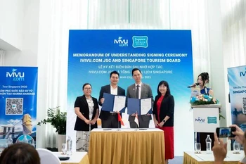 5月21日，新加坡旅游局（STB）与iVIVU.com股份公司在胡志明市宣布建立战略合作关系。图自互联网