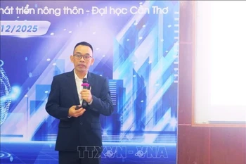 RESRUD研究小组负责人武文得发言。图自越通社