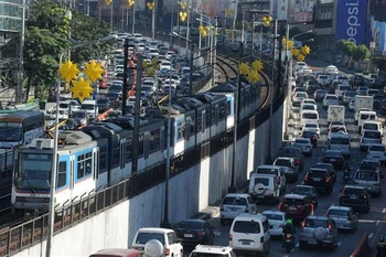 菲律宾首都马尼拉一角。图自AFP/TTXVN