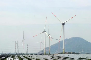 宁顺风电厂。图自越通社