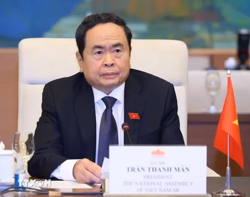 越南国会主席陈青敏。图自越通社
