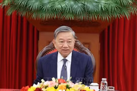 越共中央总书记苏林。图自越通社