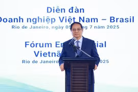 范明政总理在座谈会上发表讲话。图自越通社